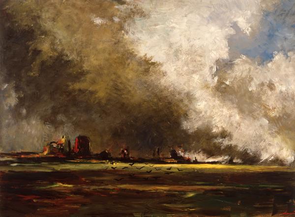 Storm Over the Plain — painting by Ashot Amadei Ashot