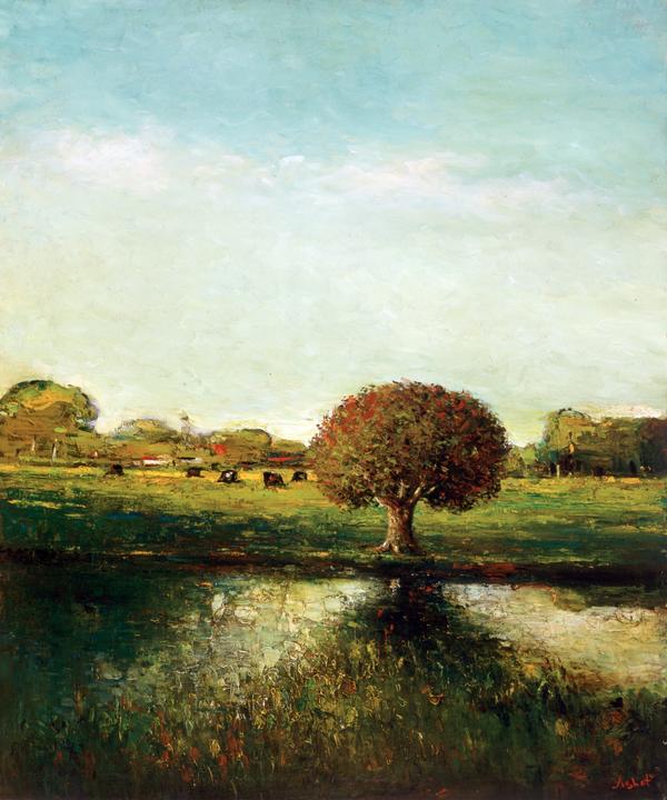 Tree by the Water — painting by Ashot Amadei Ashot